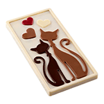 Pavoni Polycarbonate MINOU Chocolate Bar Mold, 3 Cavities