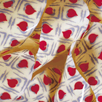 PCB Chocolate Transfer Sheet: Double Coeurs Design. Each Sheet 16" x 10" - Pack of 17
