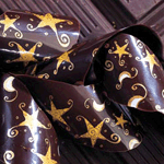 PCB Chocolate Transfer Sheet: Etoiles (Stars). Each Sheet 16" x 10" - Pack of 15