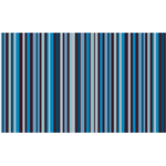 PCB Chocolate Transfer Sheet: Stripes in White, Green & Shades of Blue. Each Sheet 16