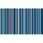 PCB Chocolate Transfer Sheet: Stripes in White, Green & Shades of Blue. Each Sheet 16" x 10" - Pack of 15