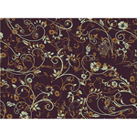 PCB Chocolate Transfer Sheet: Sylphides Design, Brown and Cream