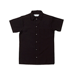 Pinnacle Textile S102 Kitchen Shirt Extra Length, Black - Medium