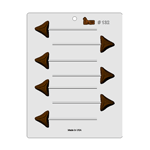 Plastic Bendable Chocolate Mold, Hamentash Lollipop