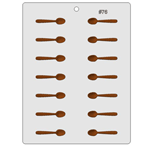 Plastic Bendable Chocolate Mold, Spoon