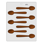 Plastic Bendable Chocolate Mold, Spoon