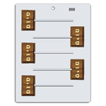 Plastic Bendable Chocolate Sucker Mold, Open Book "Siyum"