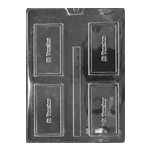 Plastic Chocolate Mold, #1 Teacher Chalkboard, 4 Cavities