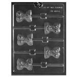 Plastic Chocolate Mold, Corset Lollipop, 5 Cavities
