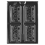 Plastic Chocolate Mold, Dad License Plate, 4 Cavities