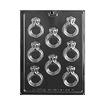 Plastic Chocolate Mold, Engagement Diamond Ring, 2