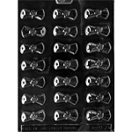 Plastic Chocolate Mold, Graduation Diploma, 21 Cavities