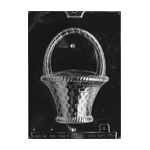 Plastic Chocolate Mold, Large Basket with Handle, 1 Cavity
