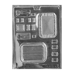 Plastic Chocolate Mold, Sewing Kit, 17 Cavities