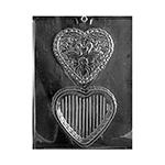 Plastic Chocolate Mold, Swan Heart Box, 4