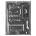 Plastic Chocolate Mold, Tool Set, 8 Cavities