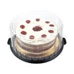 Plastic Container for 10" Round Layer Cake, Case of 50