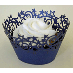 PME Cupcake Wrapper Stars, Midnight Blue, 12 Cups per pack