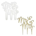 PME Sugarcraft Script Mr. & Mrs. Cake Topper Gumpaste Cutter