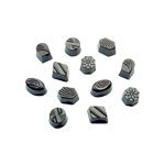 Polycarbonate Chocolate Mold Assorted: Diamond, Hexagon, Octagon, Round, Oval & Horseshoe