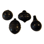 Polycarbonate Chocolate Mold: Christmas Tree Ornaments, 4 Shapes, 2 of Each