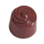 Polycarbonate Chocolate Mold Cylinder 24mm Diameter x 20mm High, 54 Cavities