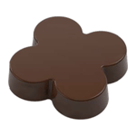 Greyas Polycarbonate Chocolate Mold, Flower, 24 Cavities