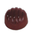 Polycarbonate Chocolate Mold Fluted Dome 29mm Diameter x 17mm High, 40 Cavities