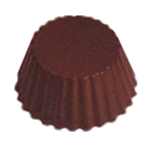 Polycarbonate Chocolate Mold Fluted Round 38mm x 19mm High, 24 Cavities