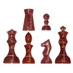 Polycarbonate Chocolate Mold, Set of 16 Chess Pieces. Buy 2 Molds to Make Whole Chess Pieces