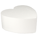 Polystyrene Heart Cake Dummy, 10