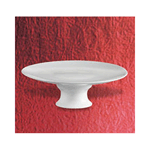 Porcelain Cake Stand 12" diameter, 4" high, White - Case of 6