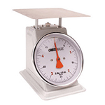 Portion Control Scale 2 lbs. X 1/4 Oz., 6 1/2" Diam. Dial, 8" x 8" platform