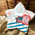 Confection Couture Prettier Plaques 4th of July Cookie Stencil Set, 5 Pc