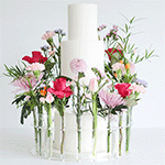 Prop Options Acrylic Floral Crown for up to 12" Cakes