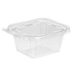 Clear Plastic Hinged Lid Container 4-7/8" x 5-3/4" x 2-5/8" - Pack of 5