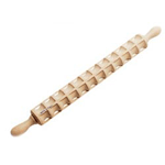 Ravioli Wooden Rolling Pin, Overall 16.75"