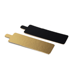 Rectangle Double Sided Mono Board with Tab, Gold & Black, 1.75" x 5" - Case of 200