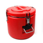 Vollum Red Insulated Container with Stainless Steel Interior, 15 Liter