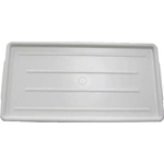 Ribbed Plastic Meat Tray 3/4" High, White