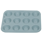 Ribbed Tinned Steel (coated) Mini Tart Pan, 1/4 cup, 12/pan