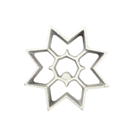 Rosette-Iron Mold, Cast Aluminum Eight Pointed Star