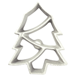 Rosette-Iron Mold, Cast Aluminum Modern Christmas Tree Shape