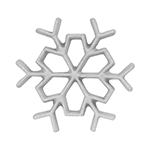 Rosette-Iron Mold, Cast Aluminum Snowflake Shape
