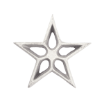 Rosette-Iron Mold, Cast Aluminum Star Shape