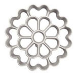 Rosette-Iron Mold, Floral Shape Cast Aluminum