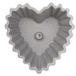 Rosette Iron Mold, Heart Shape