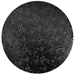 Round Black Cake Drum Board 18