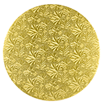 Round Gold Foil Cake Board, 8" x 1/4" High, Pack of 12 