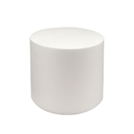 Round Polystyrene Cake Dummy, 4" diameter x 4" high